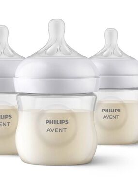 Philips Avent Natural Baby Bottle - White (3-Pack) no box